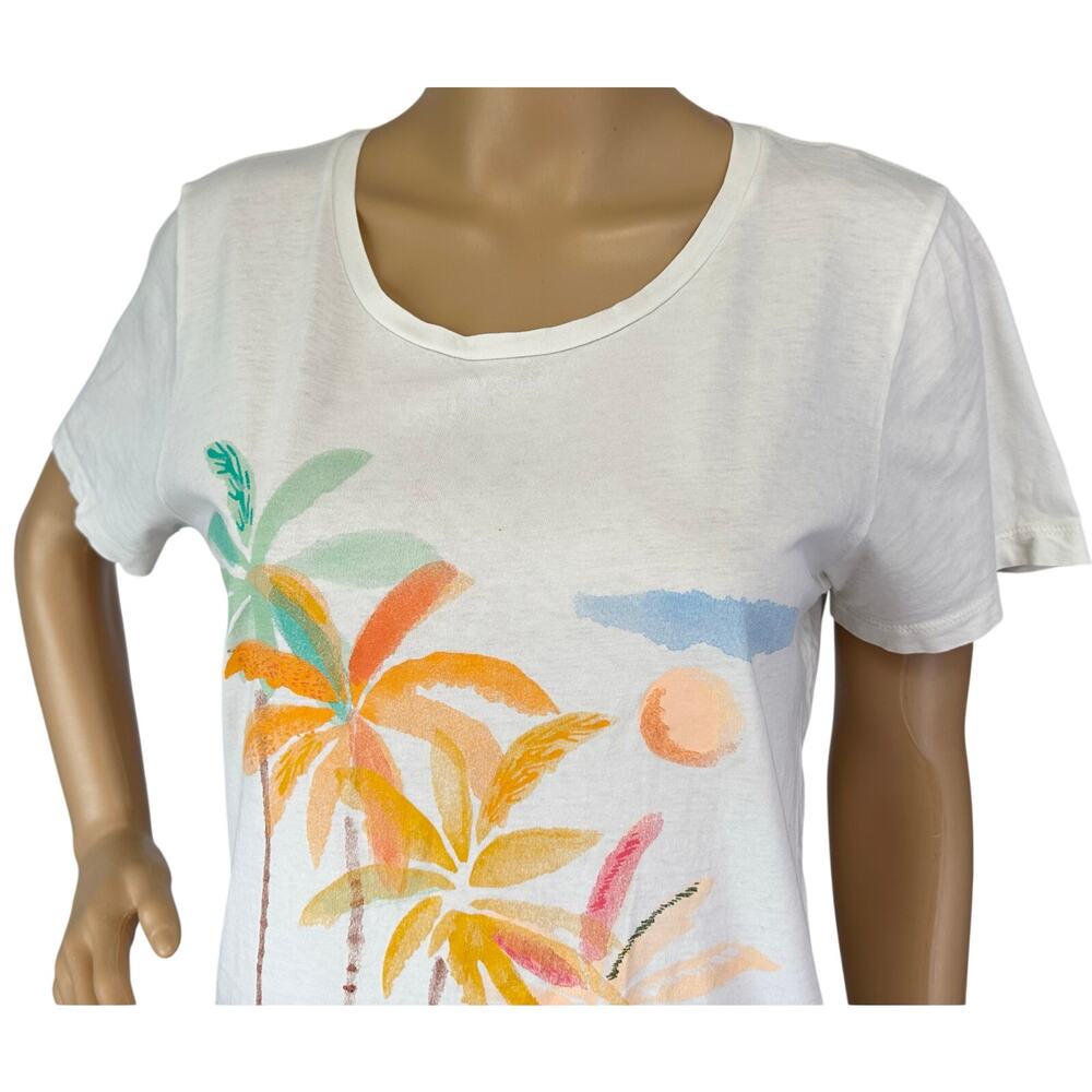 J. Crew Collector Palms Graphic Cotton Tee BY964 Size M - Picture 7 of 12